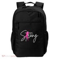 She Is Strong Breast Cancer Awareness Ribbon Backpack thumb 0