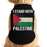 Support I stand with Palestine Free Palestine Flag Arabic Doggie Tank thumb 0