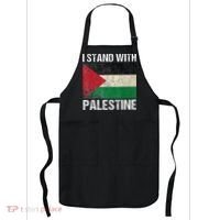 Support I stand with Palestine Free Palestine Flag Arabic Apron thumb 0