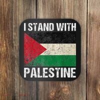 Support I stand with Palestine Free Palestine Flag Arabic Coaster thumb 0