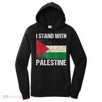 Support I stand with Palestine Free Palestine Flag Arabic Women's Hoodie thumb 0