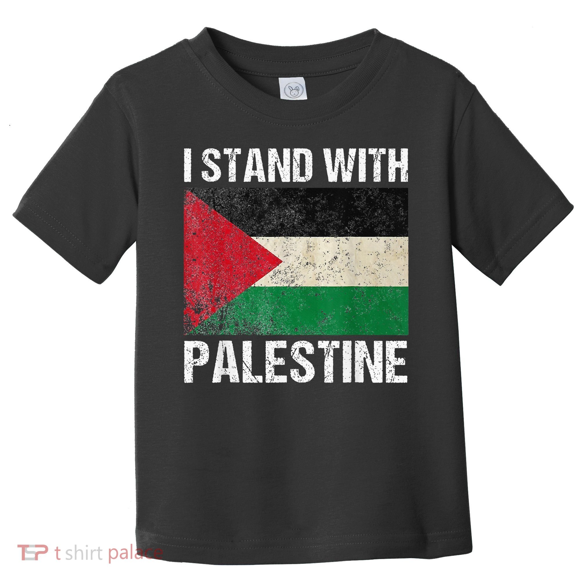 Support I stand with Palestine Free Palestine Flag Arabic Toddler T-Shirt