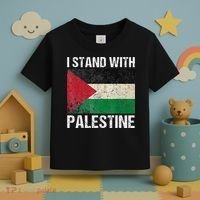 Support I stand with Palestine Free Palestine Flag Arabic Toddler T-Shirt thumb 3