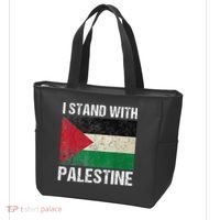 Support I stand with Palestine Free Palestine Flag Arabic Tote Bag thumb 3