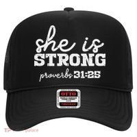 She Is Strong Proverbs Bible God Jesus Christian Gift Hat thumb 0