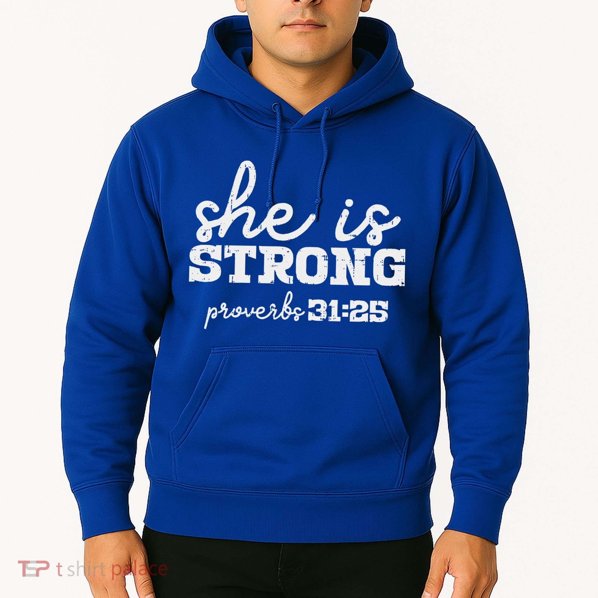 She Is Strong Proverbs Bible God Jesus Christian Gift Hoodie