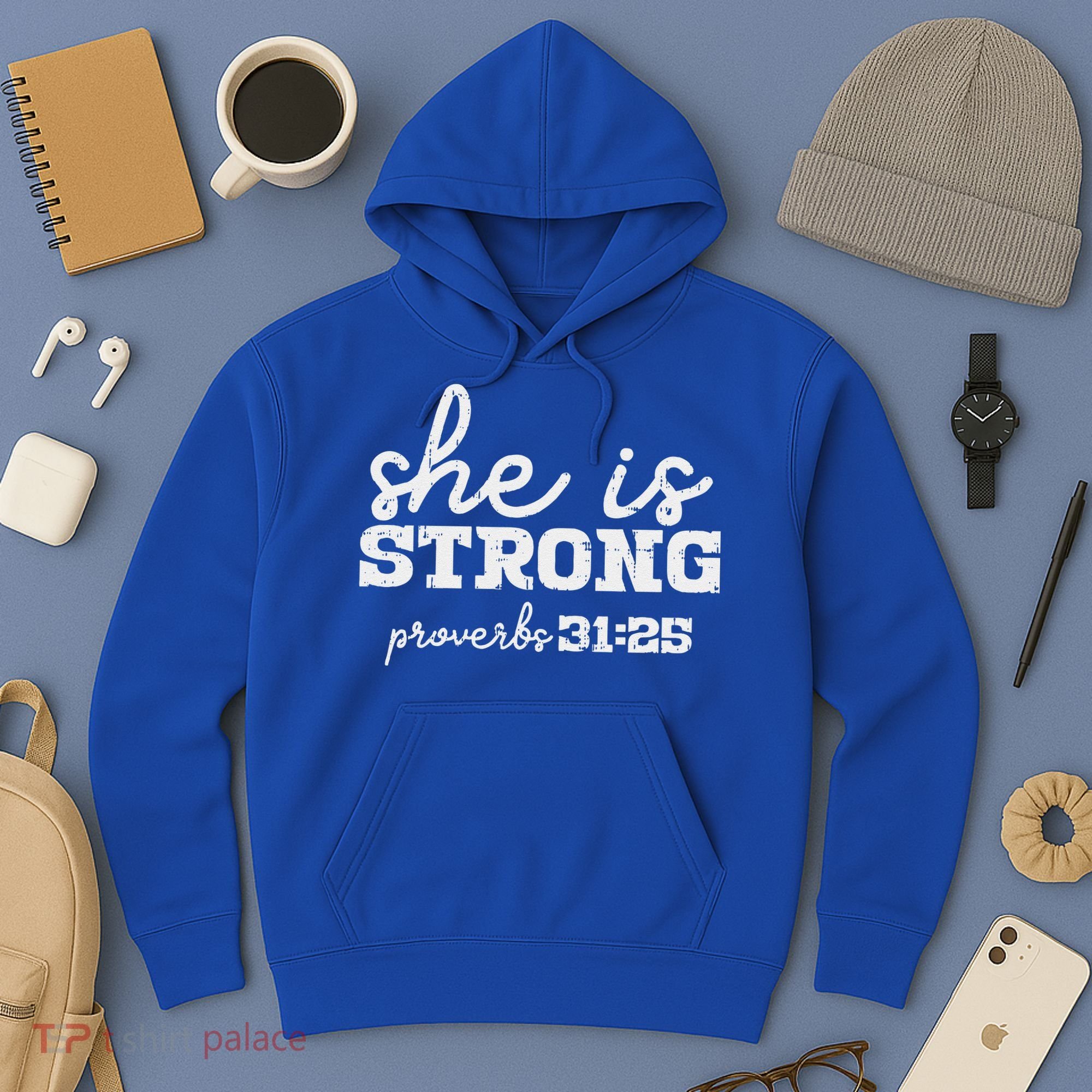 She Is Strong Proverbs Bible God Jesus Christian Gift Hoodie