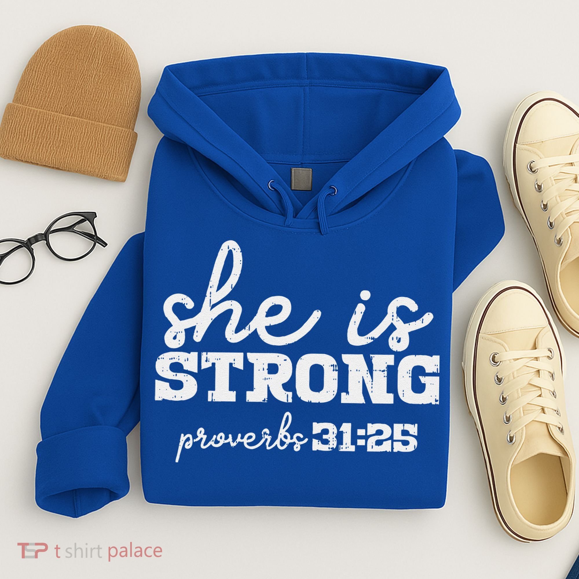 She Is Strong Proverbs Bible God Jesus Christian Gift Hoodie