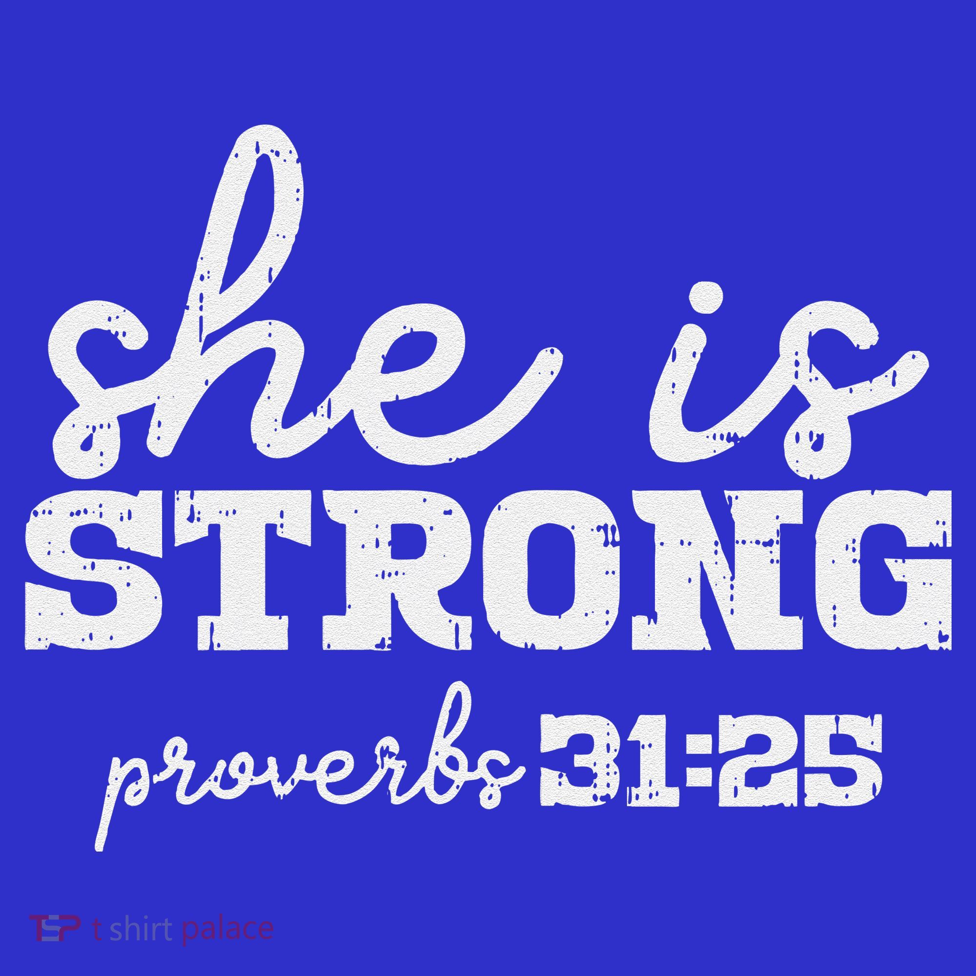 She Is Strong Proverbs Bible God Jesus Christian Gift Mousepad