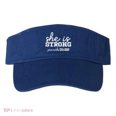 She Is Strong Proverbs Bible God Jesus Christian Gift Visor