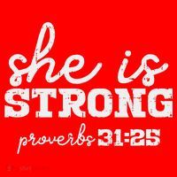 She Is Strong Proverbs Bible God Jesus Christian Gift Santa Hat thumb 1