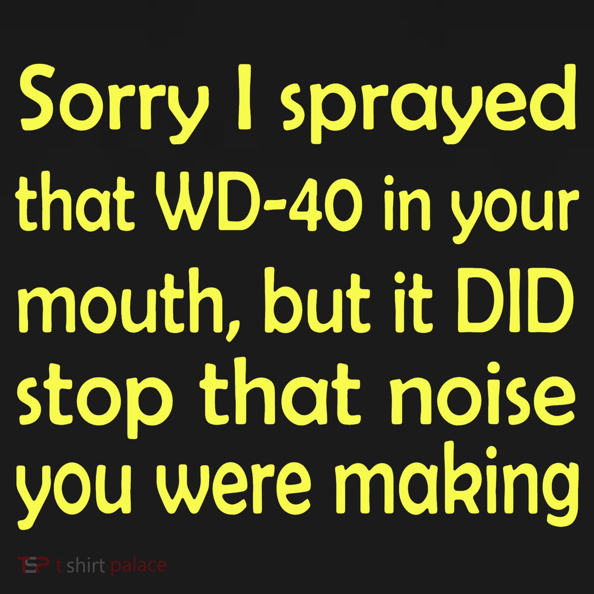 Sorry I Sprayed That WD 40 In Your Mouth Ornament