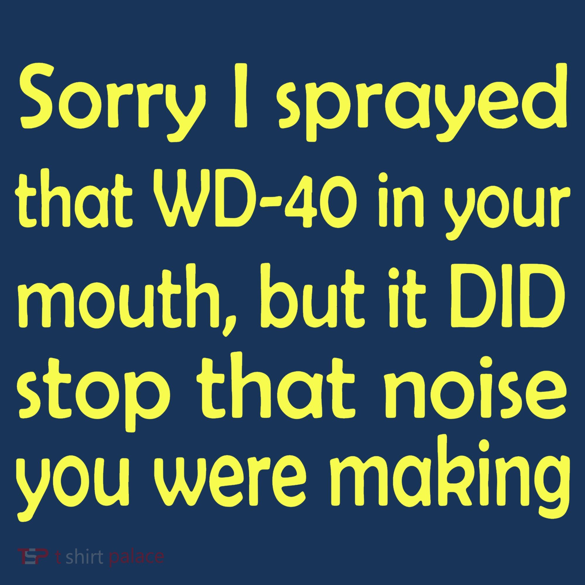 Sorry I Sprayed That WD 40 In Your Mouth Visor