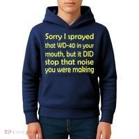Sorry I Sprayed That WD 40 In Your Mouth Kids Hoodie thumb 4