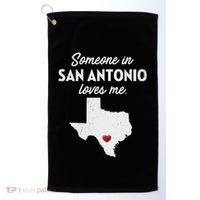 Someone In San Antonio Loves Me San Antonio Tx Golf Towel thumb 0