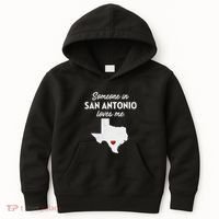 Someone In San Antonio Loves Me San Antonio Tx Kids Hoodie thumb 0
