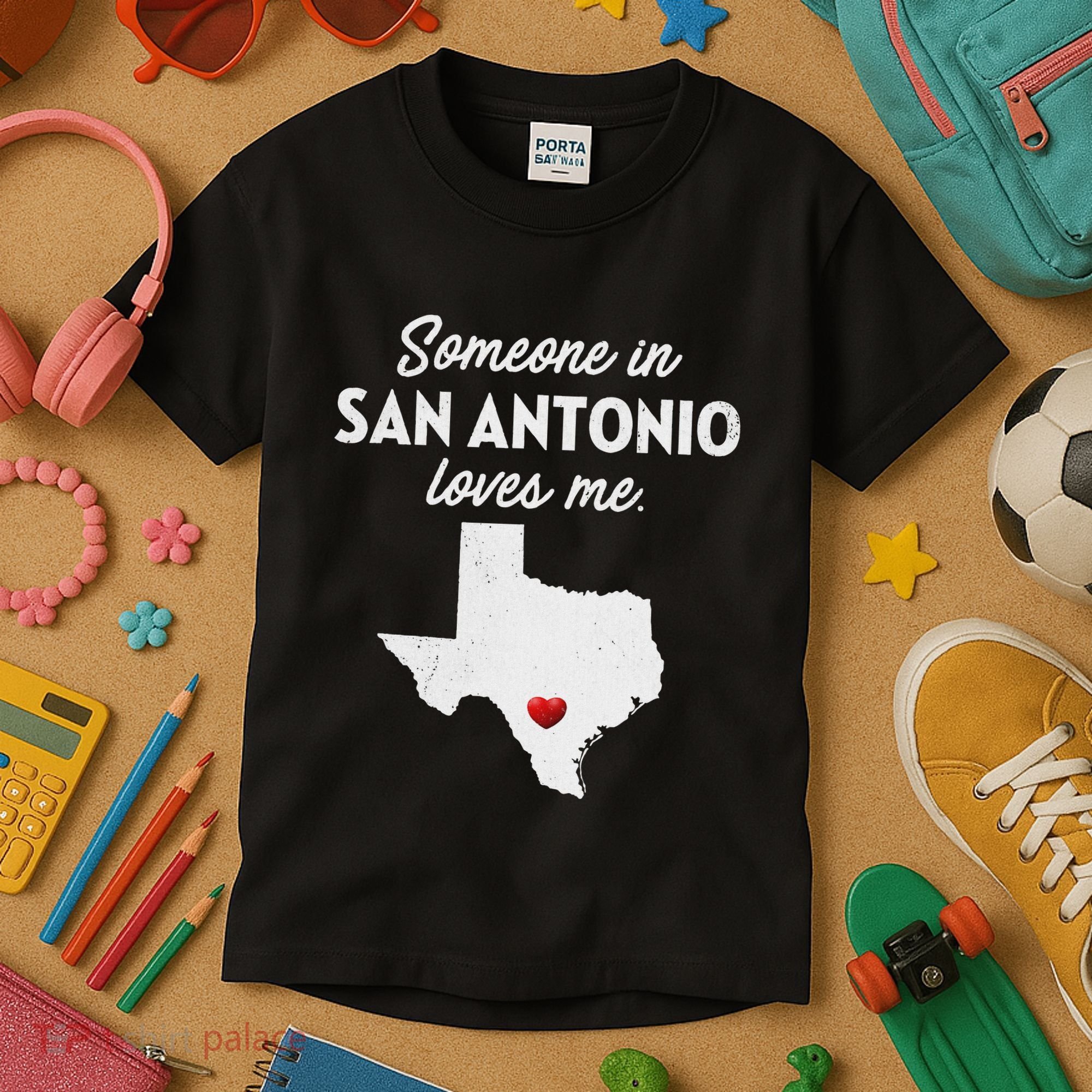 Someone In San Antonio Loves Me San Antonio Tx Kids T-Shirt