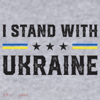 Support I Stand With Ukraine American Ukrainian Flag Funny Gift Women's Sweatshirt thumb 2
