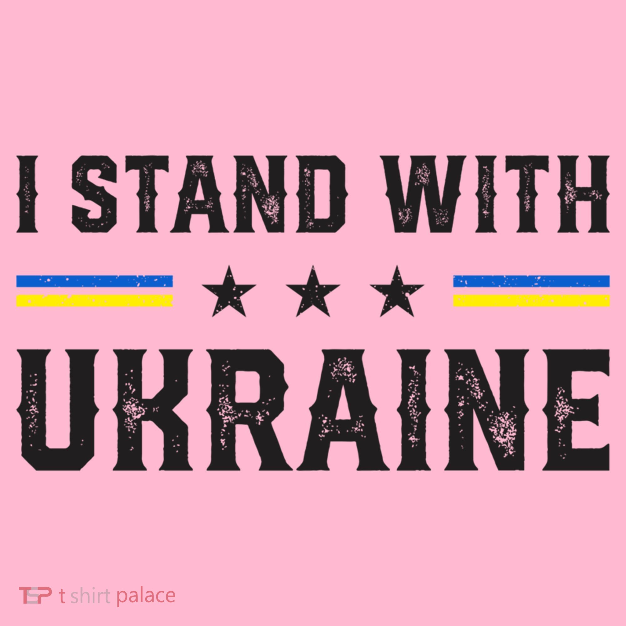 Support I Stand With Ukraine American Ukrainian Flag Funny Gift Coaster