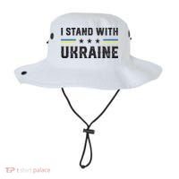 Support I Stand With Ukraine American Ukrainian Flag Funny Gift Bucket Hat thumb 0