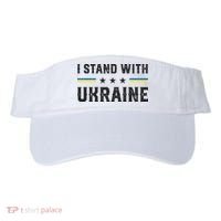 Support I Stand With Ukraine American Ukrainian Flag Funny Gift Visor thumb 0