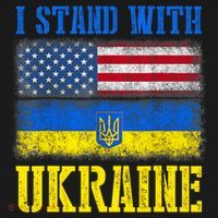 Support I Stand With Ukraine American Ukrainian Flag Funny Gift Women's Hoodie thumb 2