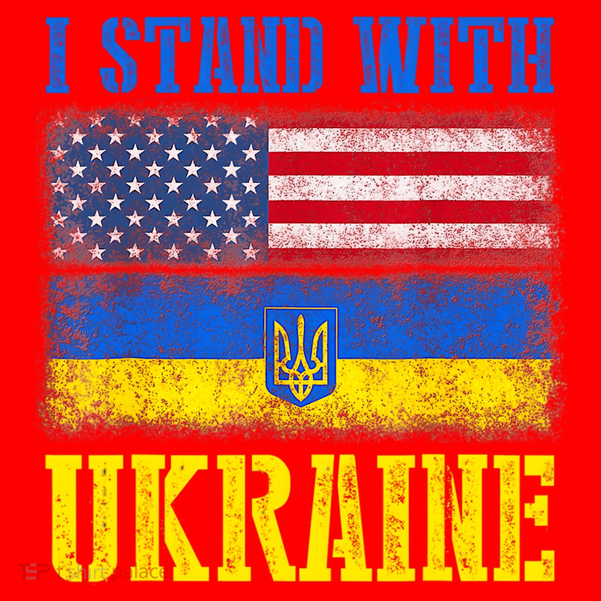 Support I Stand With Ukraine American Ukrainian Flag Funny Gift Santa Hat
