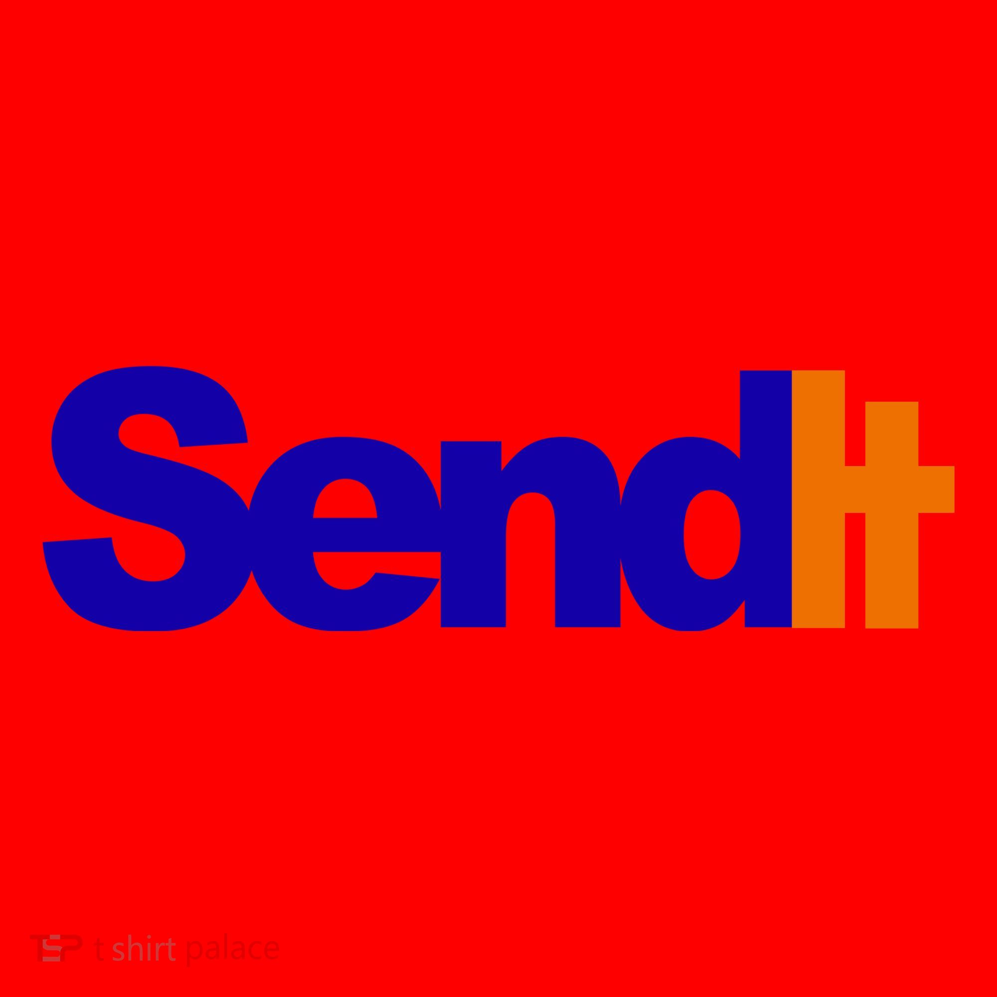 Sent It Spoof Parody Logo Santa Hat