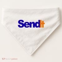 Sent It Spoof Parody Logo USA-Made Doggie Bandana thumb 0