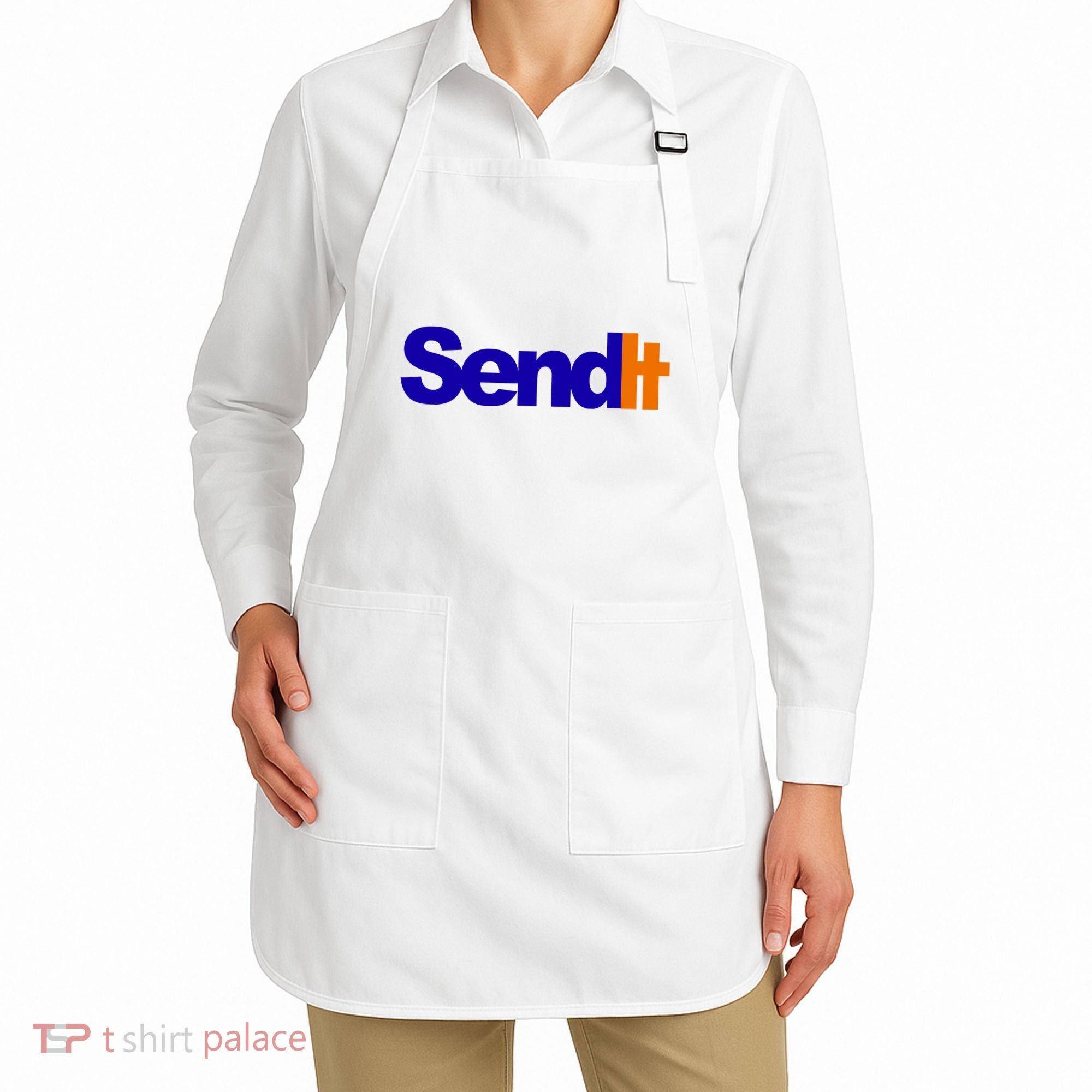 Sent It Spoof Parody Logo Apron