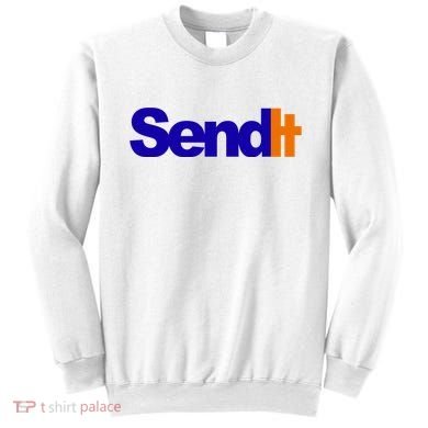 Sent It Spoof Parody Logo Sweatshirt