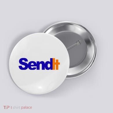 Sent It Spoof Parody Logo Button