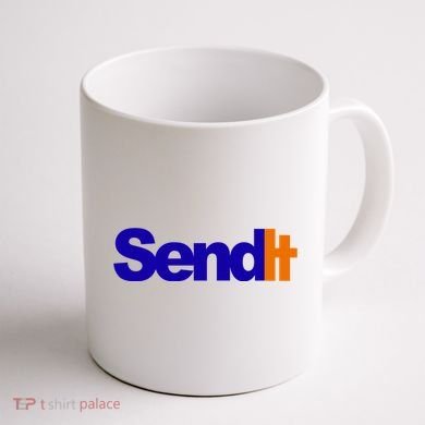 Sent It Spoof Parody Logo Coffee Mug back