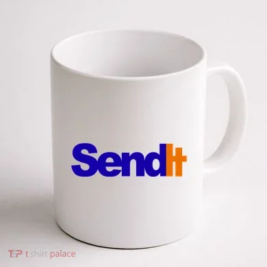Sent It Spoof Parody Logo Coffee Mug back