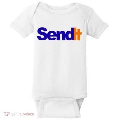 Sent It Spoof Parody Logo Baby Bodysuit