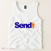 Sent It Spoof Parody Logo Tank Top thumb 2