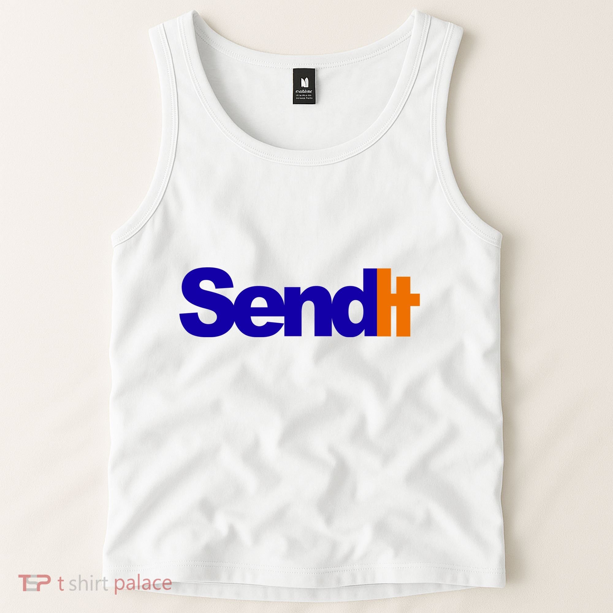 Sent It Spoof Parody Logo Tank Top