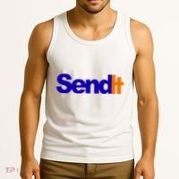 Sent It Spoof Parody Logo Tank Top thumb 3