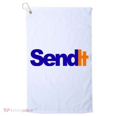 Sent It Spoof Parody Logo Golf Towel