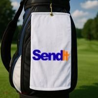 Sent It Spoof Parody Logo Golf Towel thumb 2