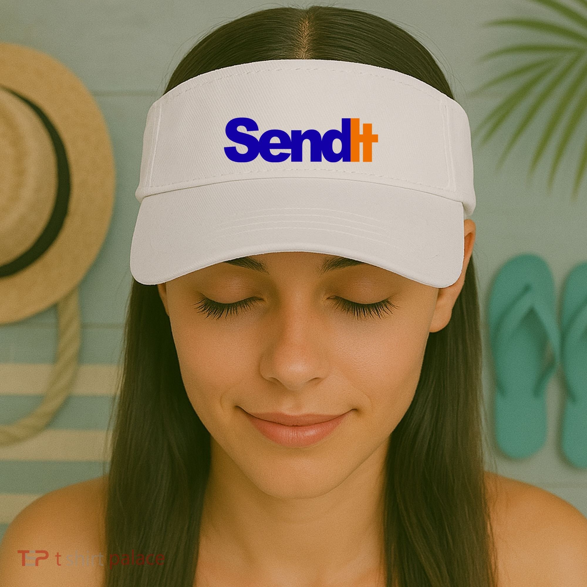 Sent It Spoof Parody Logo Visor