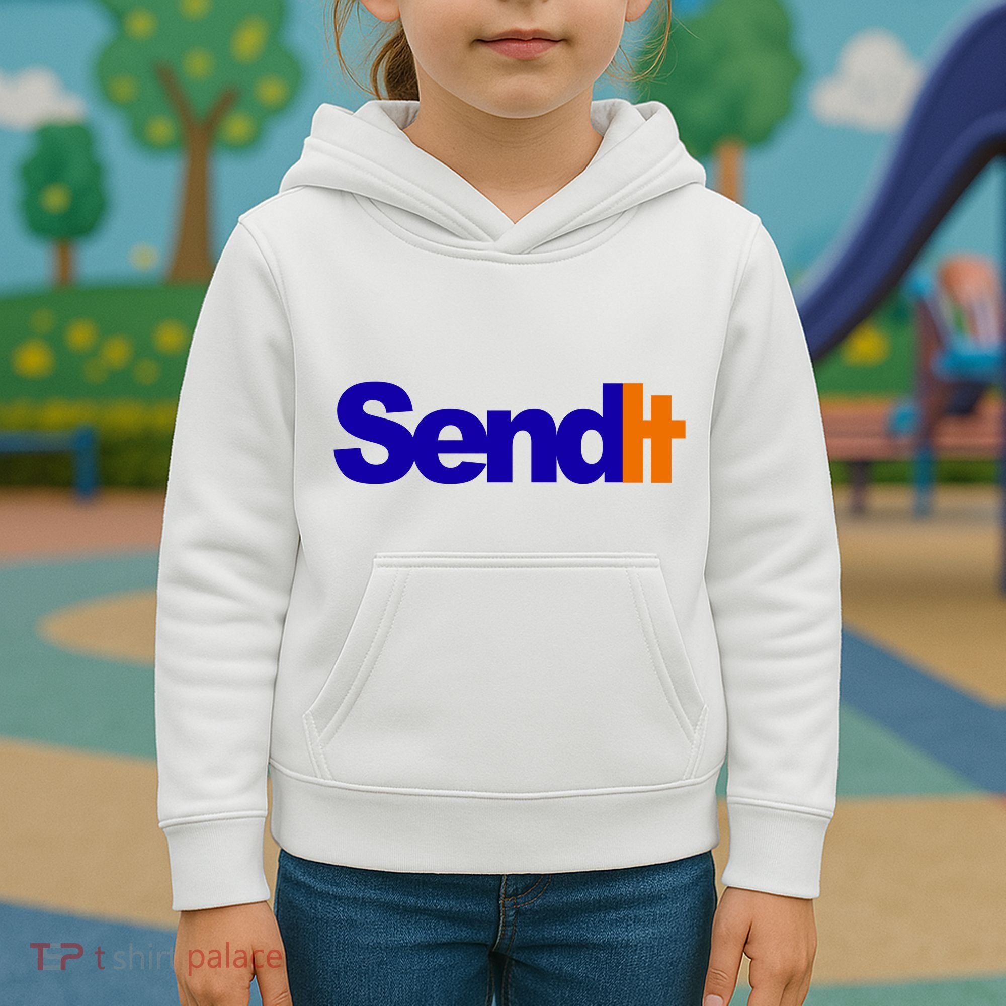 Sent It Spoof Parody Logo Kids Hoodie