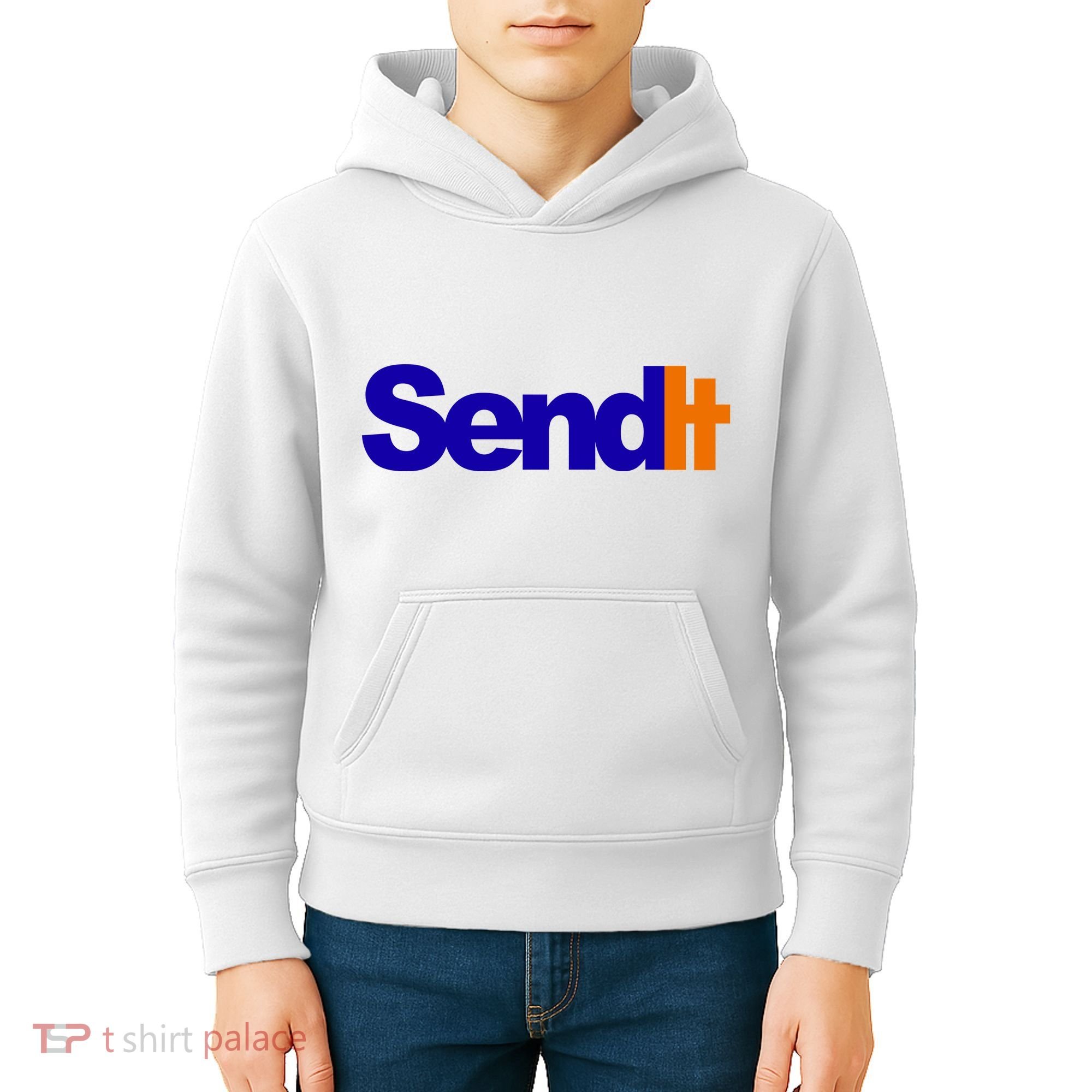 Sent It Spoof Parody Logo Kids Hoodie