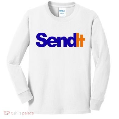 Sent It Spoof Parody Logo Kids Long Sleeve Shirt