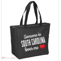 Someone In South Carolina Loves Me Tote Bag thumb 2