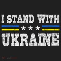 Support I Stand With Ukraine American Ukrainian Flag Gift Hat thumb 2