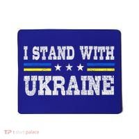 Support I Stand With Ukraine American Ukrainian Flag Gift Mousepad thumb 0