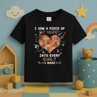 Sewing I Sew A Piece Of My Heart Into Every Quilt I Make Toddler T-Shirt thumb 3