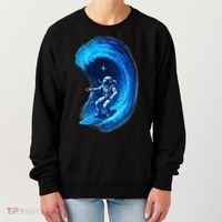 Surfing In Space Women's Sweatshirt thumb 0