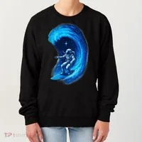 Surfing In Space Women's Sweatshirt thumb 0